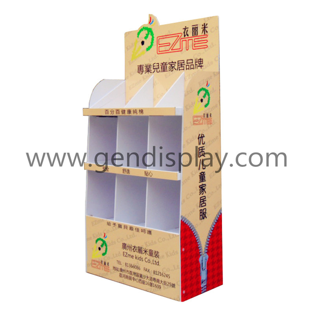 Corrugated Paper Display Stand For Baby Clothes (GEN-FD247)