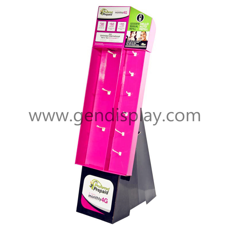 Cardboard Pop Custom Hooks Display Stand (GEN-HD022)