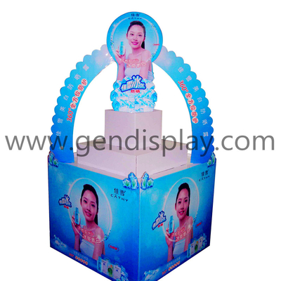 Promotional Cardboard Cosmetic Pallet Display Stand(GEN-PD002)