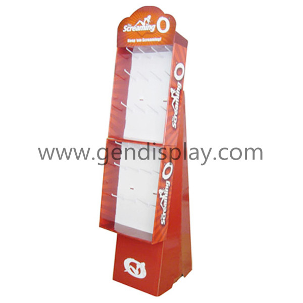 Supermarket Cardboard Hooks Display Stand, Toys Hooks Display (GEN-HD064)