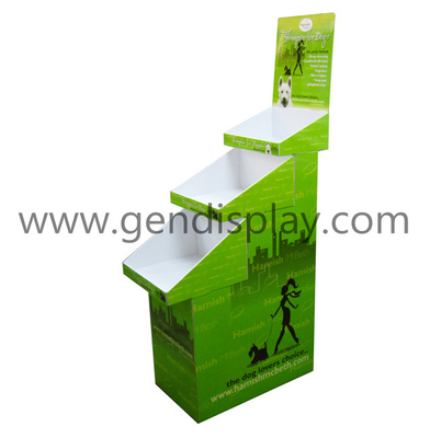 Cardboard Trapeziform Floor Display Stand, Pos Display Unit(GEN-FD049)