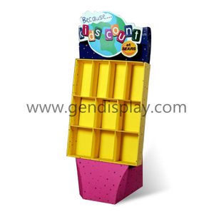 Retail Cardboard Floor Display With Pockets For Toys Promotion(GEN-CP069)
