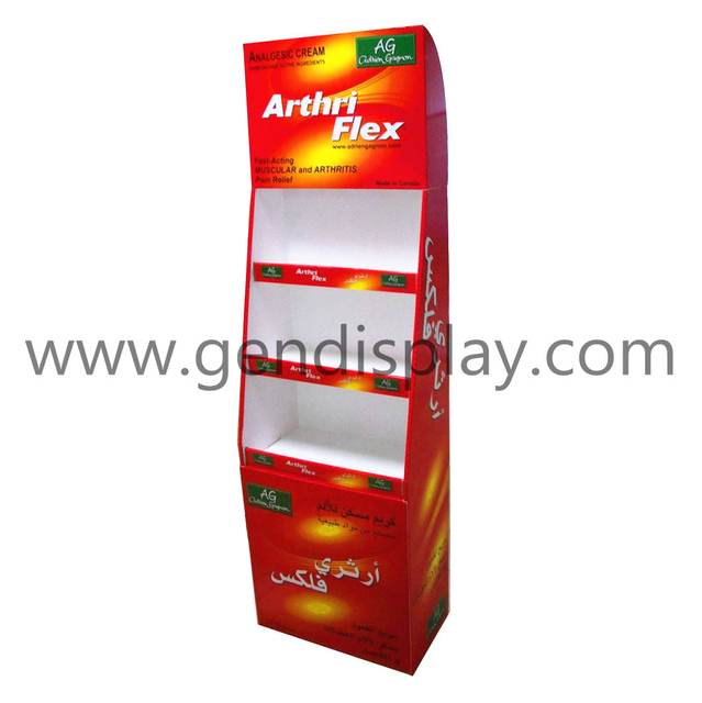 Promotional Cardboard Battery Display Shelf, Pos Battery Dsiplay(GEN-FD059)