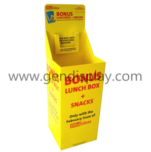 Promotional Cardboard Snacks Dump Bins Display Stand(GEN-DB004)